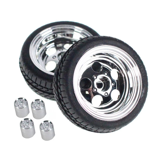 Redcat Racing Pre-Mounted Radial 15 Tire w/ 5 Hole Mag Wheels RER23181
