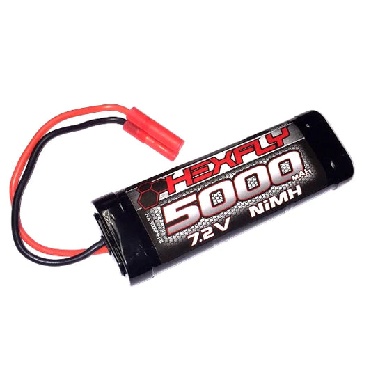 HX-5000MH-B2 PRODUCT FEATURES Hexfly 6 cell 7.2V 5000mAh NiMH Battery