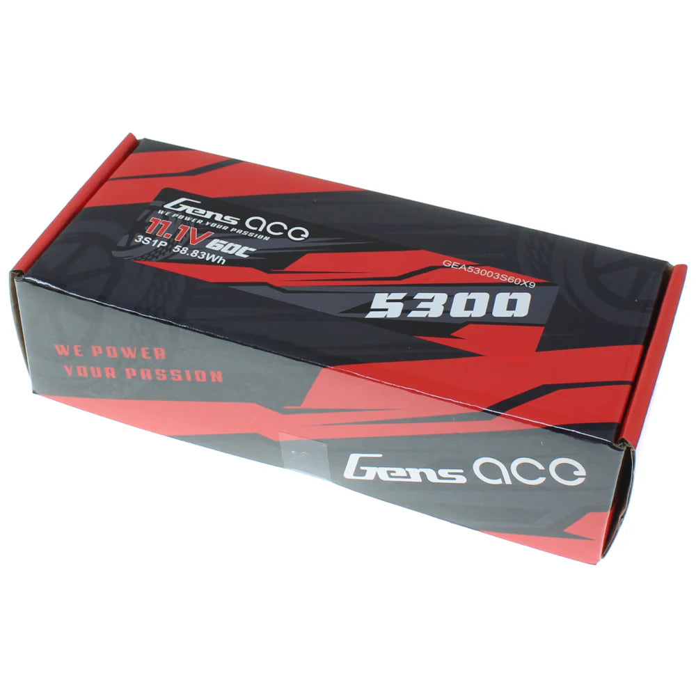 Gens Ace 3S1P 11.1V 5300mAh 60C LiPo Battery GA-530060C
