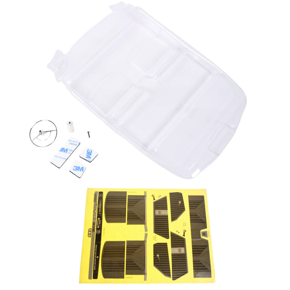 Redcat Racing 65 Impala Clear Interior W/ Steering Wheel and Stickers RER40173