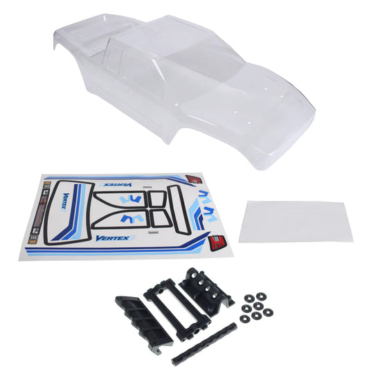 Redcat Racing 1/6 Vertex Clear Body w/ window mask RER41335