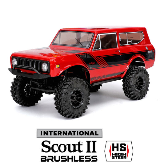 Ascent-18 International Scout II Brushless Rock Crawler - Red