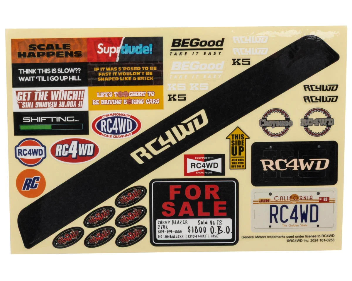 RC4WD Trail Finder 2 Chevrolet® Blazer 1/10 Pre-Painted Hard Body (Navy/Blue)