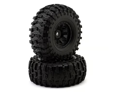Redcat Vertex-6 Pre-Mounted 1/6 Rock Crawler 2.9" Tires w/Wheels Black 2 RER41331