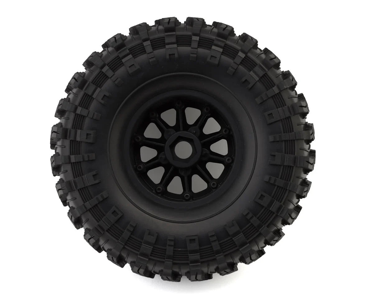 Redcat Vertex-6 Pre-Mounted 1/6 Rock Crawler 2.9" Tires w/Wheels Black 2 RER41331