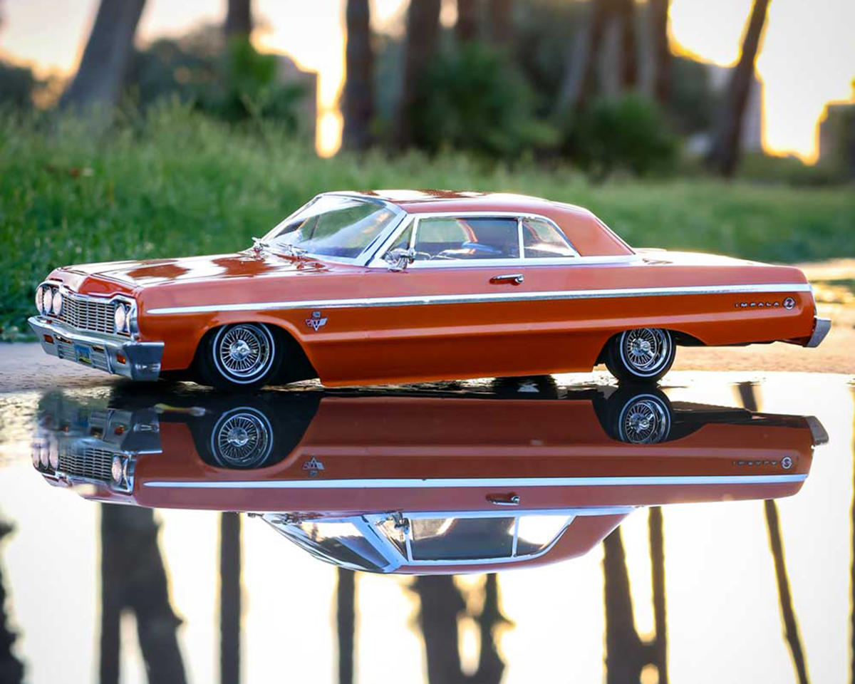 Redcat SixtyFour-18 1964 Chevrolet Impala SS 1/18 Hopping Lowrider Orange RER44938
