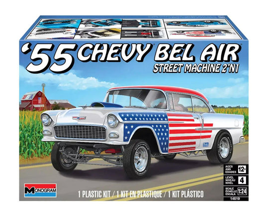 Revell 1/24 '55 Chevy Bel Air Street Machine 2-in-1 Plastic Model Kit