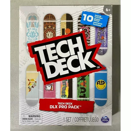Tech Deck, DLX Pro 10-Pack of Collectible Fingerboards, For Skate Lovers 6063760