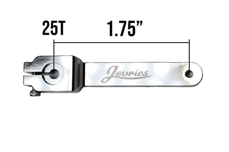Jevries Chrome 1.75" Long Servo Horns (set of 2)