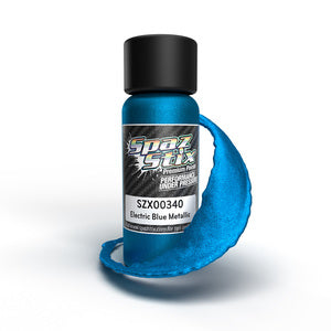 Spaz Stix Electric Blue Metallic Airbrush Ready Paint, 2oz Bottle SZX00340