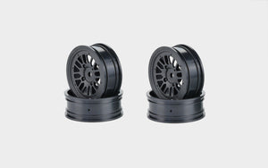 Carisma Racing Multi Spoke Front Drag Spec Racing Wheels BLK 16392