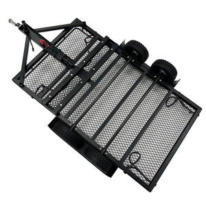 BOLD R/C 1/10 Scale Full Metal Car Hauler Trailer with LED Lights Black BOL5010