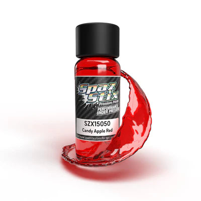 SPAZ STIX - CANDY APPLE RED AIRBRUSH READY PAINT, 2 OZ BOTTLE SZX15050