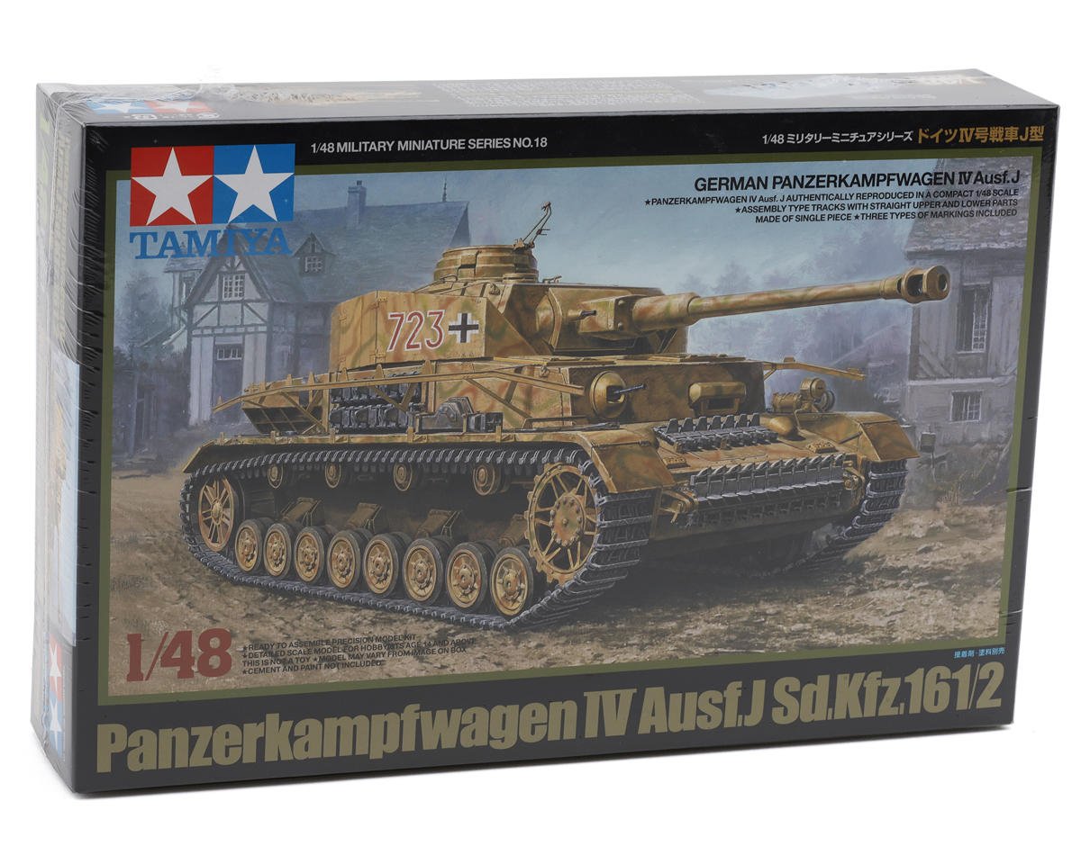Tamiya 1/48 German Panzerkampfwagen IV Ausf.J Tank Model Kit TAM32518