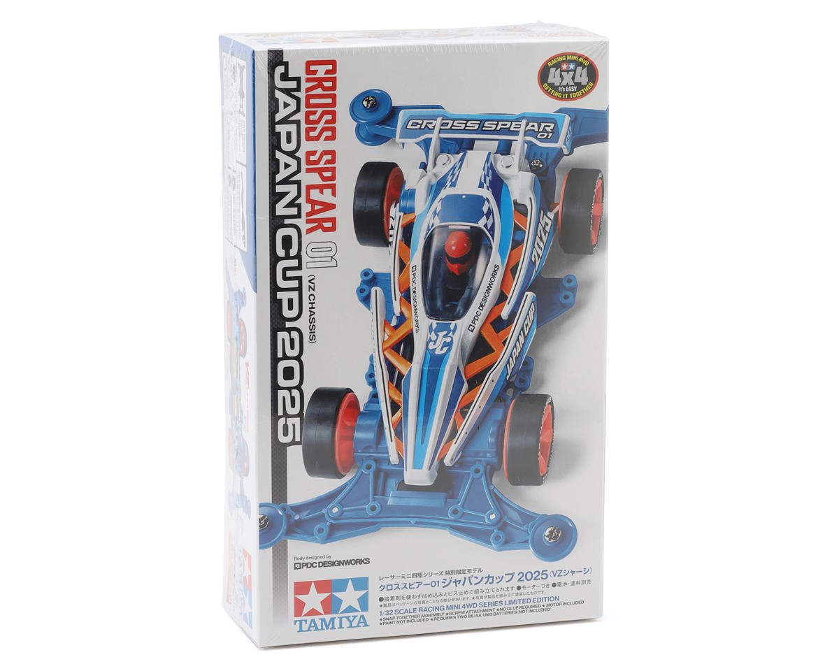 Tamiya 1/32 JR Mini 4WD Cross Spear 01 (VZ) Japan Cup 2025 Kit (Limited-Edition)