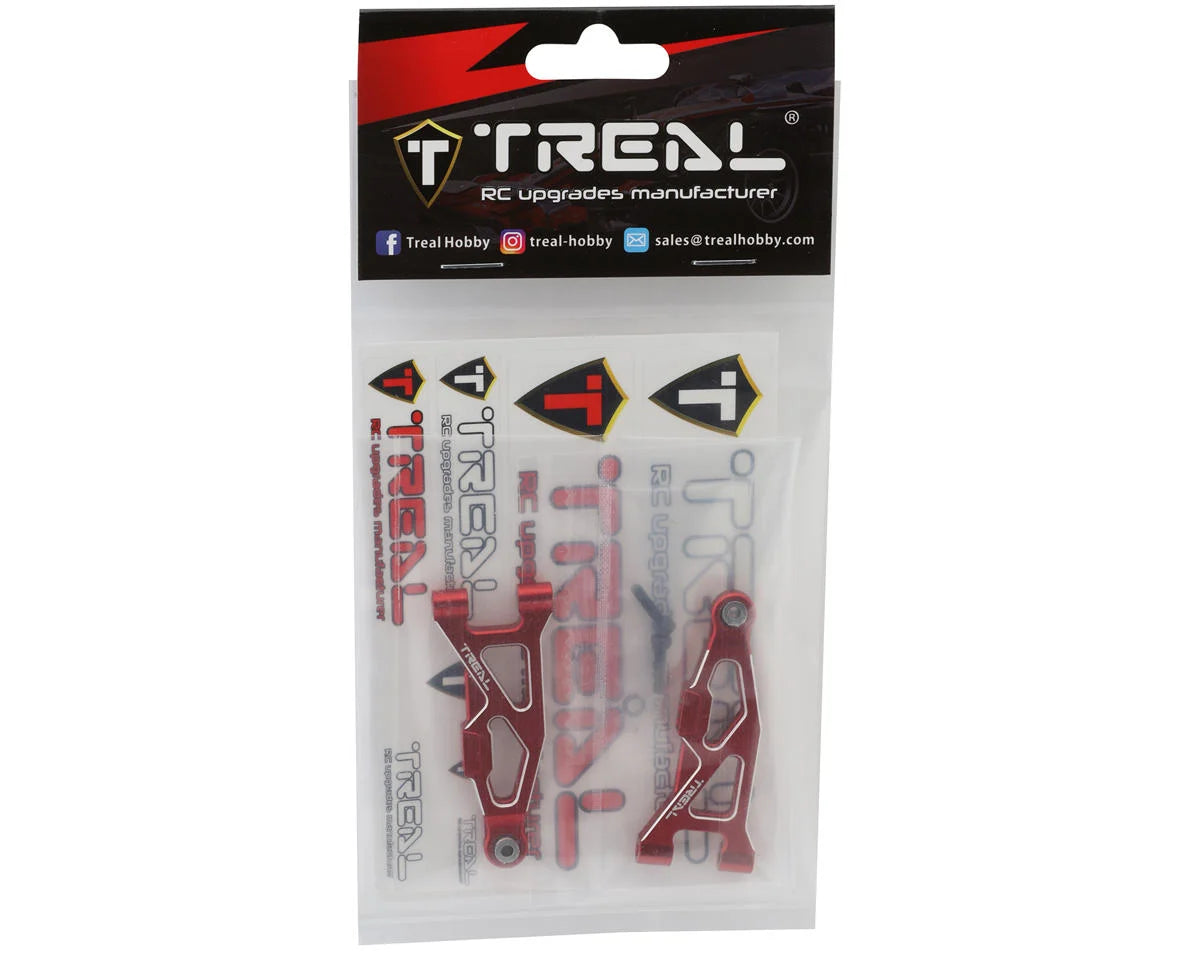 Treal Hobby Arrma Typhon/Granite Grom 7075 Aluminum Front Lower Arm Set (Red) (2)