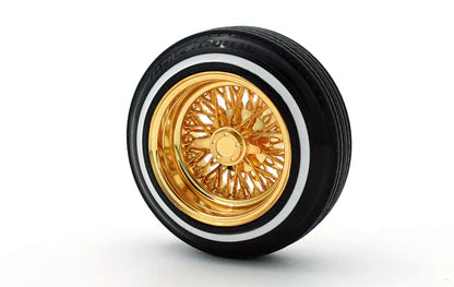 Jevries True V2 13's Gold Cross Lace 1/10th Wheels