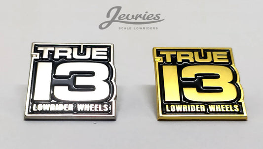 TRUE 13 Metal pin Chrome or Gold
